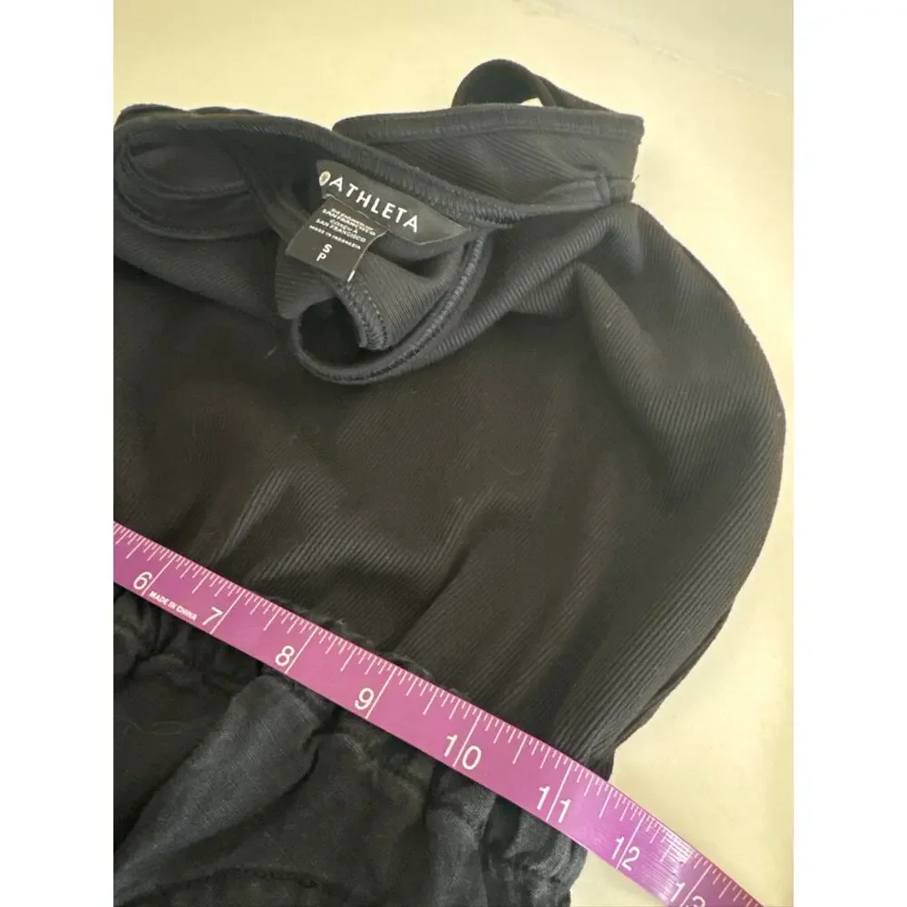 Athleta Baja Linen Racerback Casual Travel Lightweight Maxi Dress - Black S - Picture 7 of 7